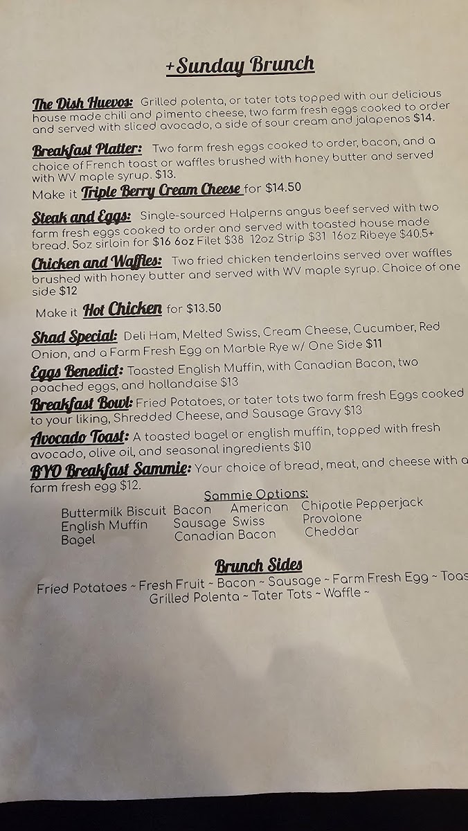 The Dish Cafe Menu - Image 2