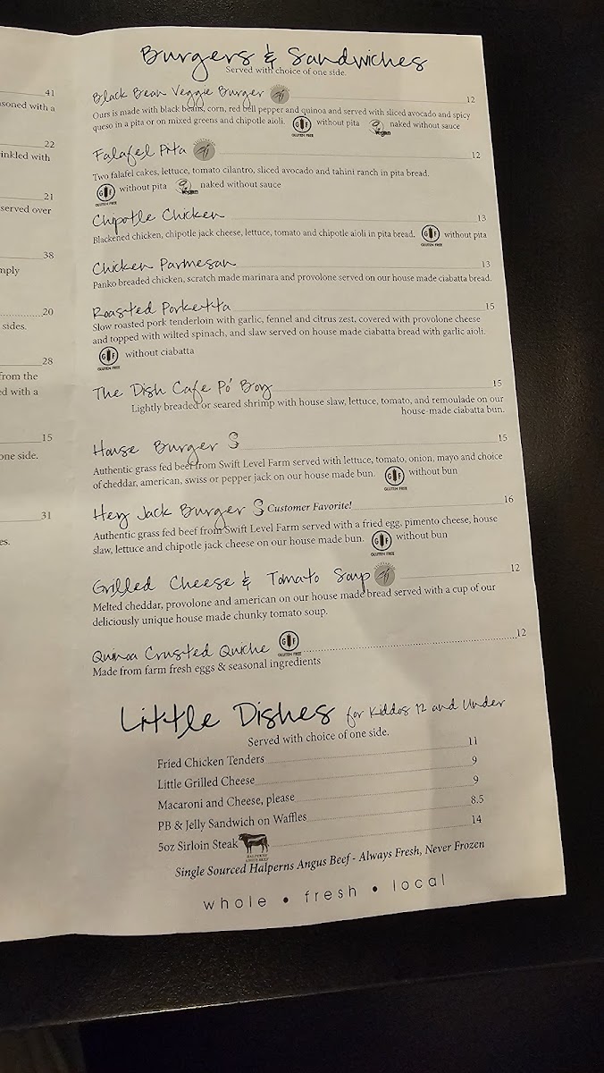 The Dish Cafe Menu - Image 5